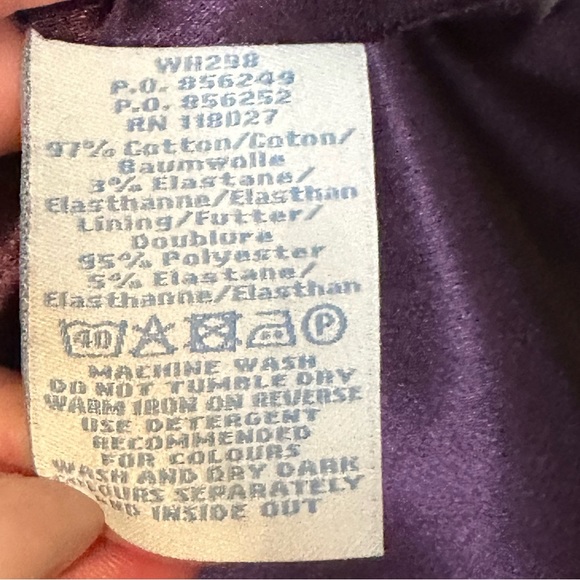 Boden Retro Purple / Orange Scoop Neck Knee-Length Shift Dress- Size 2P - Picture 4 of 6